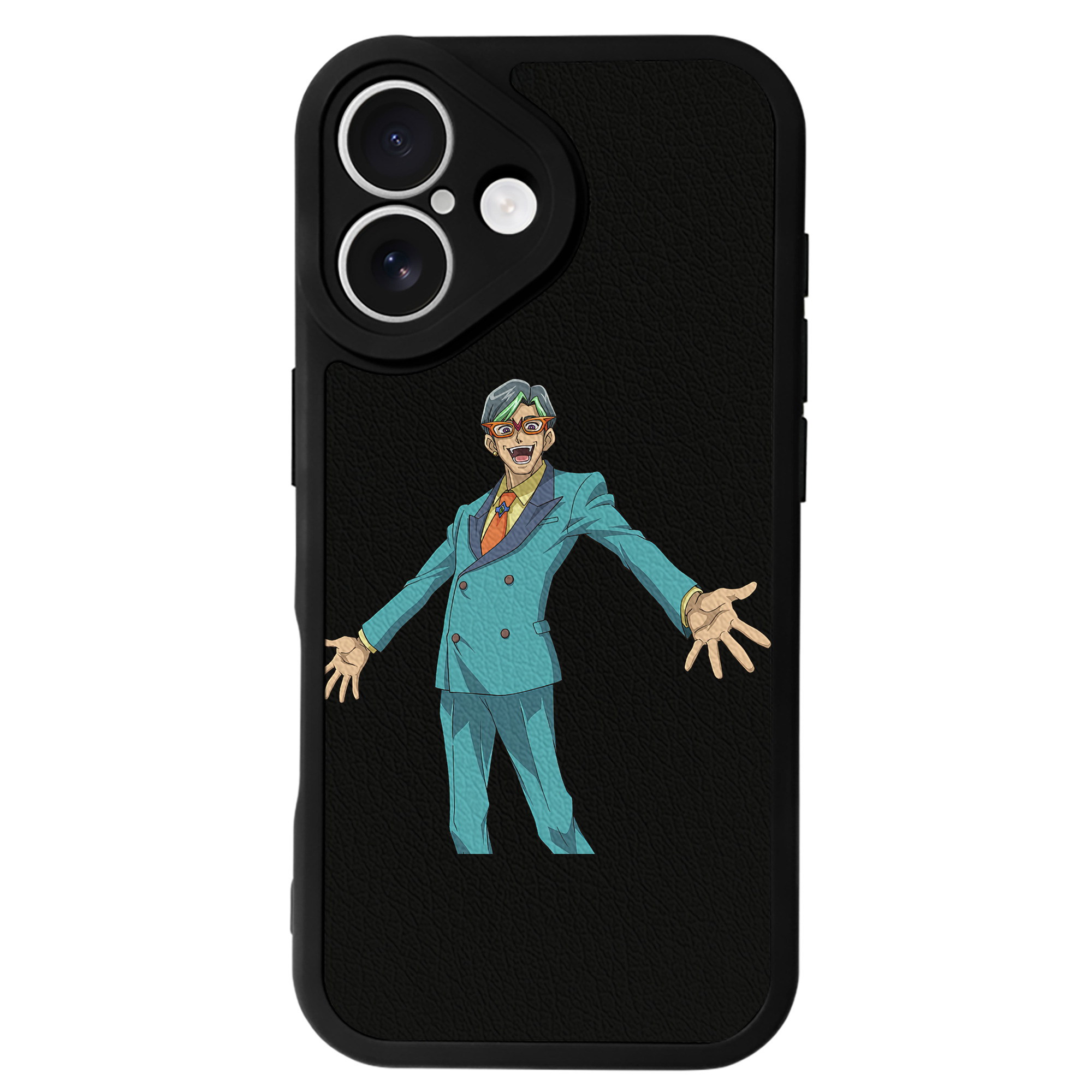 （画像用） 遊☆戯☆王 Yu-Gi-Oh! 【iPhone 16シリーズ対応】シリコンスマホケース（レザー調） 材質：シリコン